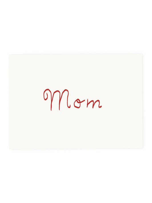 Postkarte 'Mom' Schrift (Risographie) - L´Atelier Samedi
