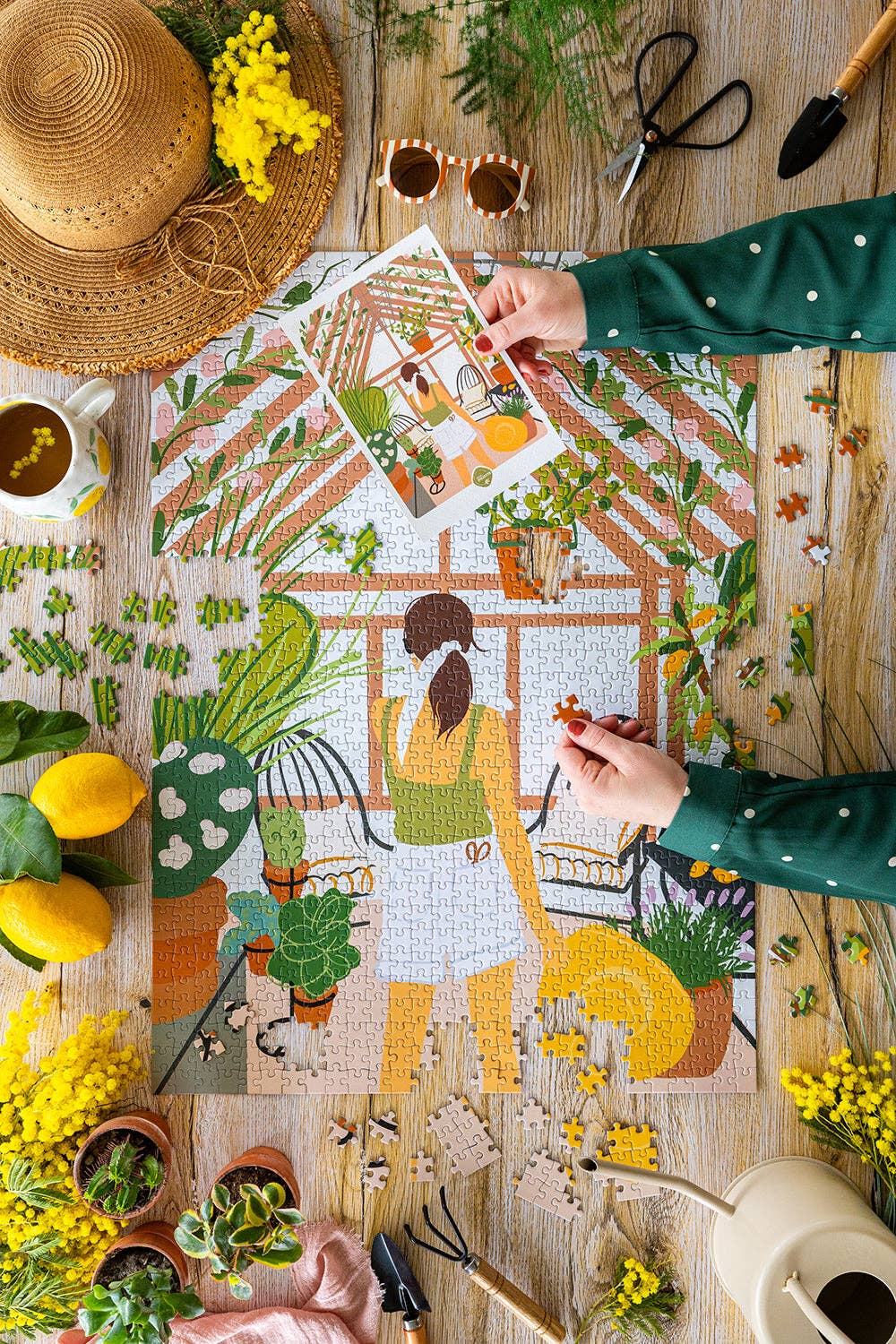 1000-teiliges Puzzle „Ein Sonntag auf dem Land“ - Maison Joliette