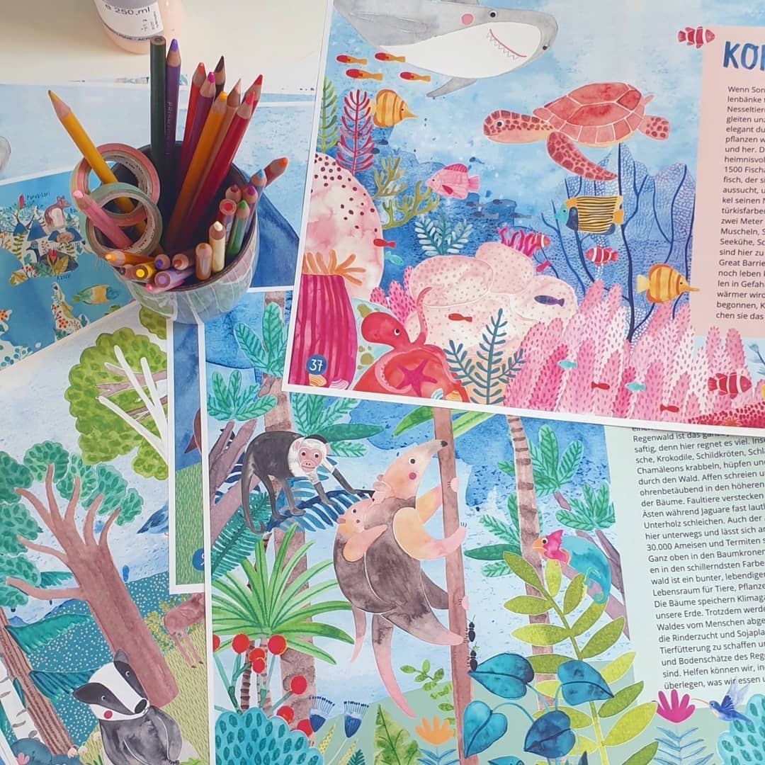 Atlas für Kinder - Mein großer bunter Tieratlas