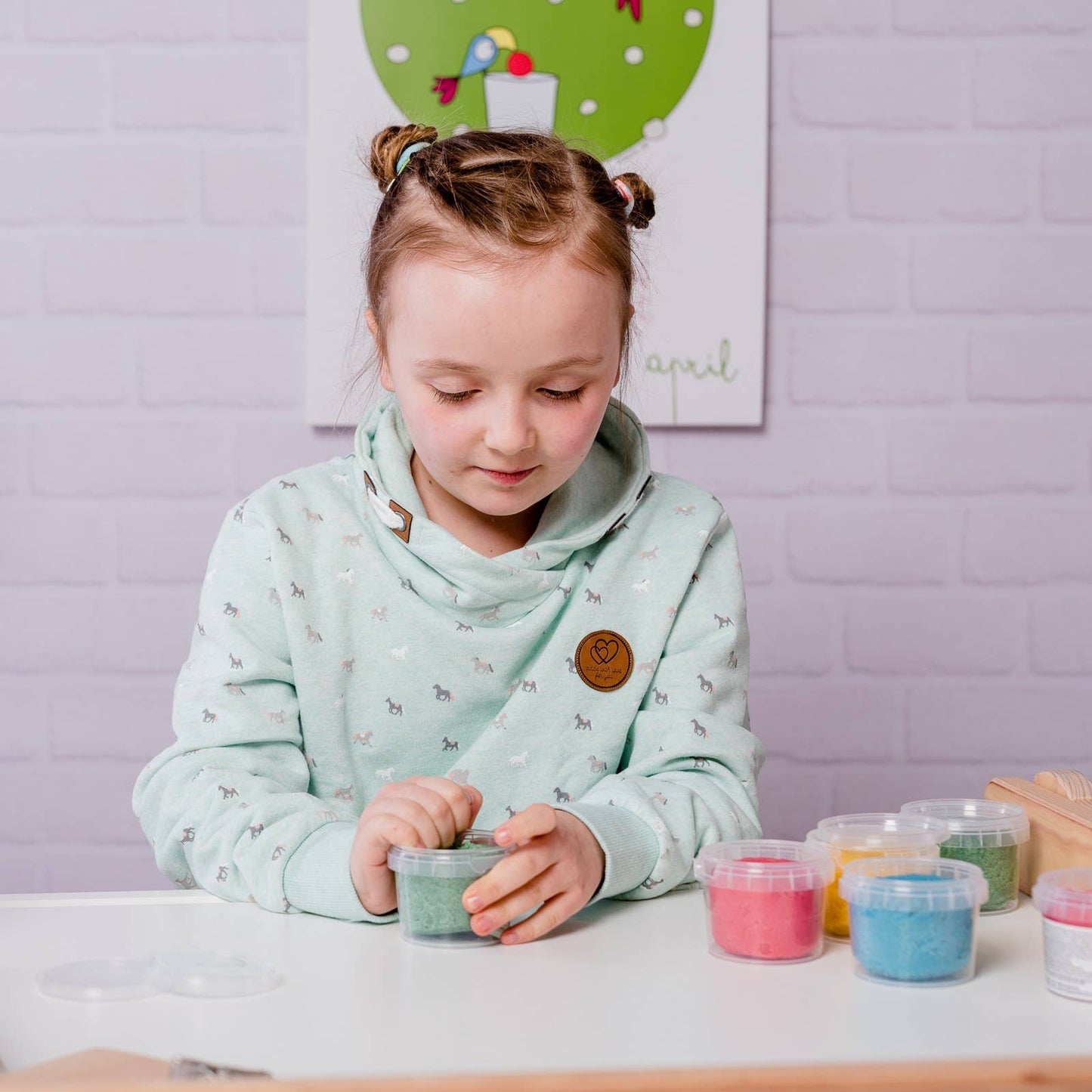 Bio-Easy-Knete vegan 4er Set "Yuki" - Neogrün