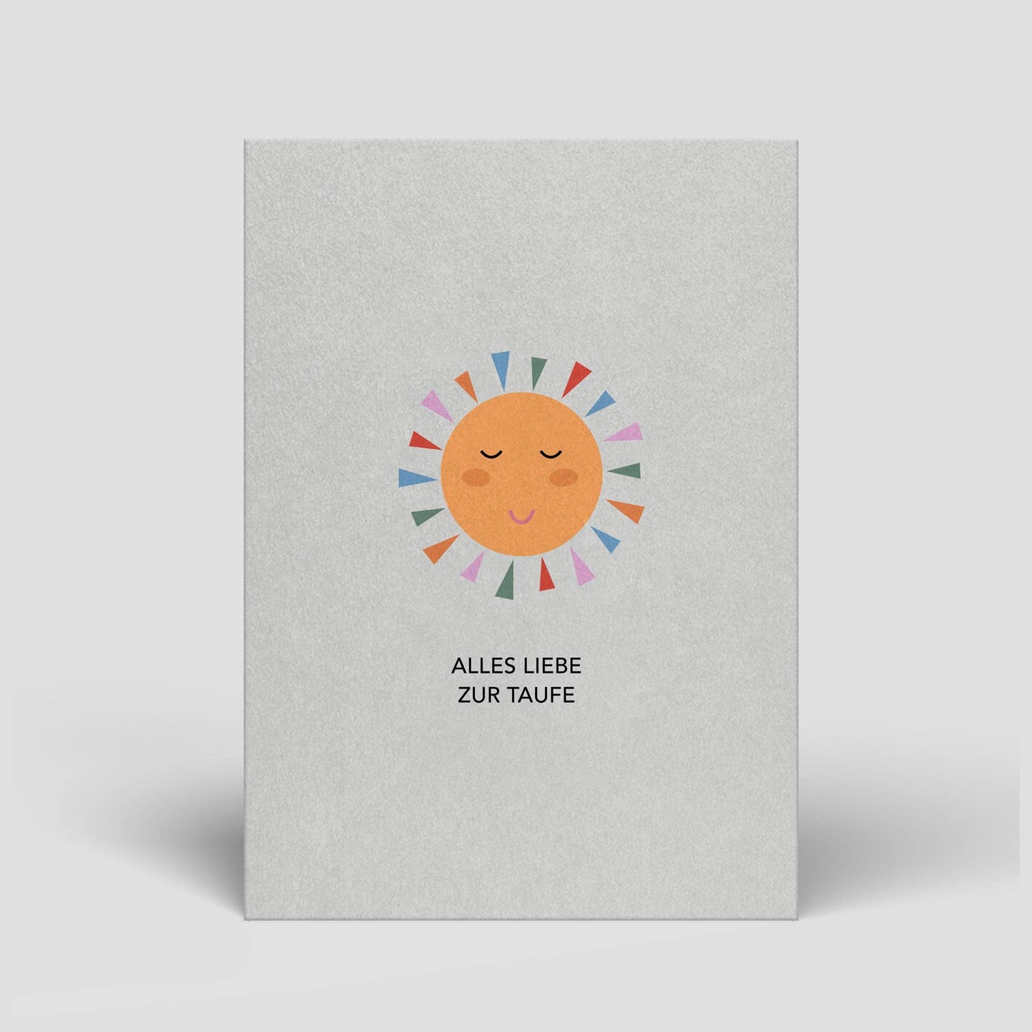 Postkarte - Taufe - Sonne - Naturbedacht