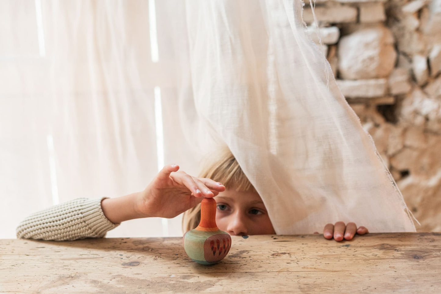 Mellow Orange Bird- Kreisel- Grapat