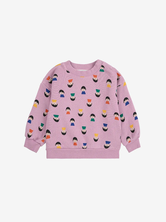 Game Pawns all over sweatshirt - Bobo Choses