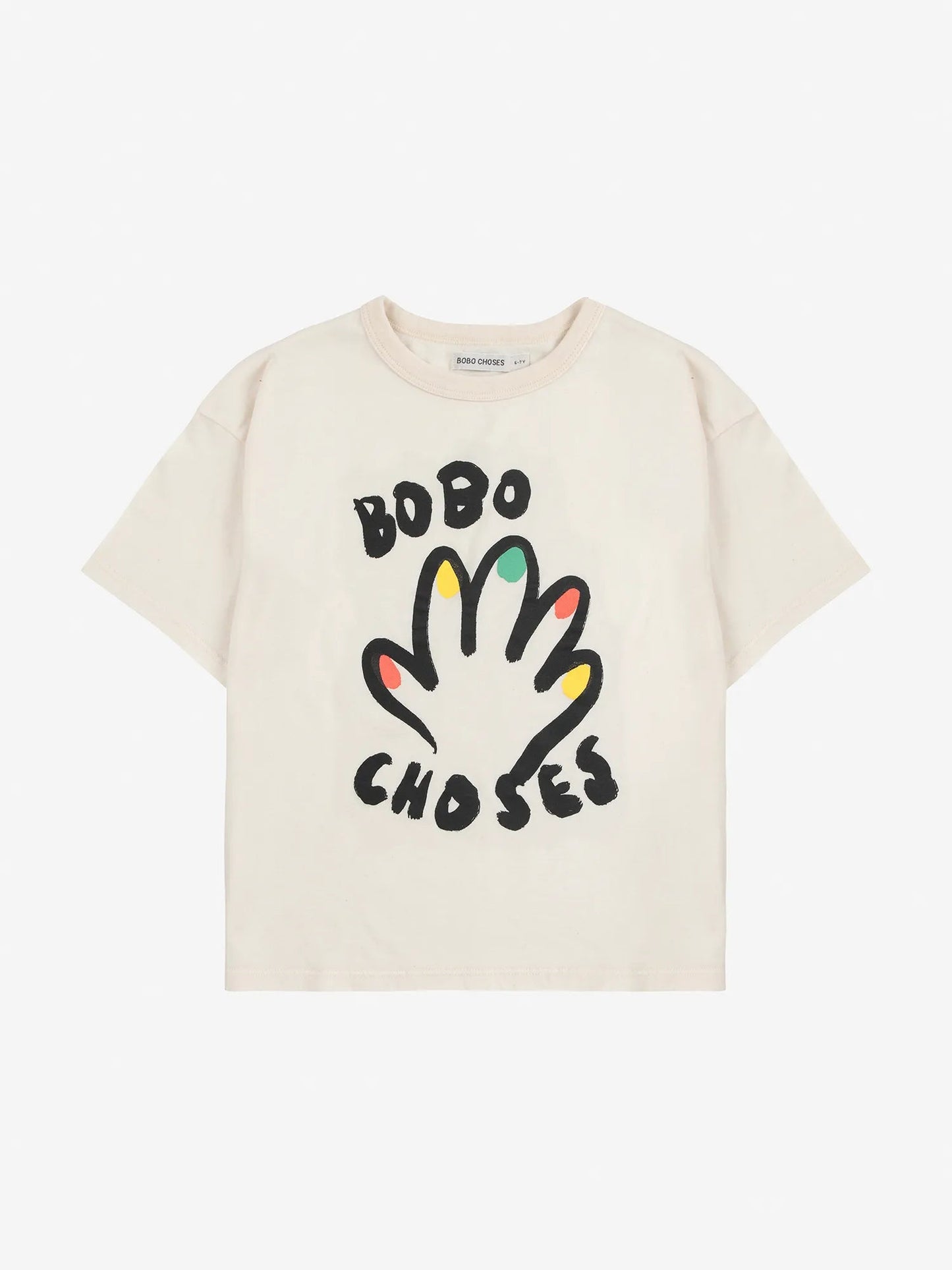 High Five T-shirt Halbarm - off white- Bobo Choses