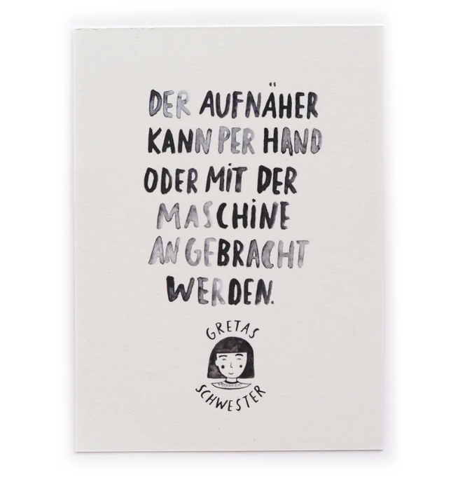 Aufnäher Regenbogen - Gretas Schwester