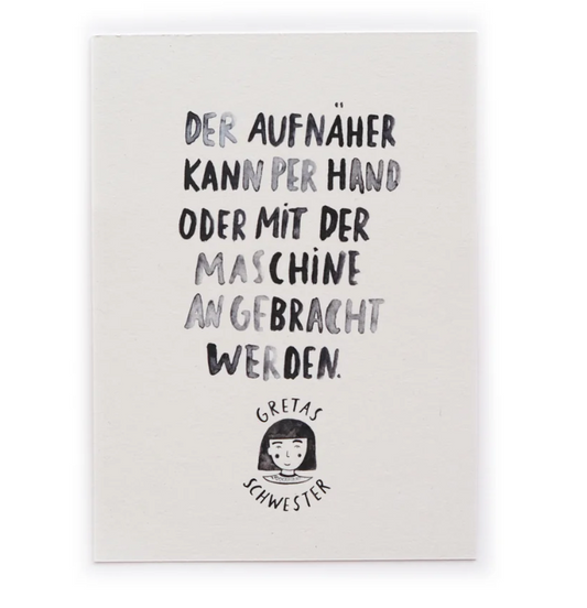 Aufnäher Regenbogen - Gretas Schwester