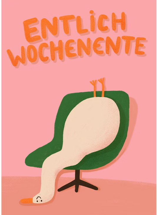 Postkarte "Entlich Wochenende" - Slinga
