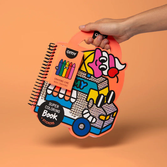 Super Mal und Sticker Buch- Yummy- OMY
