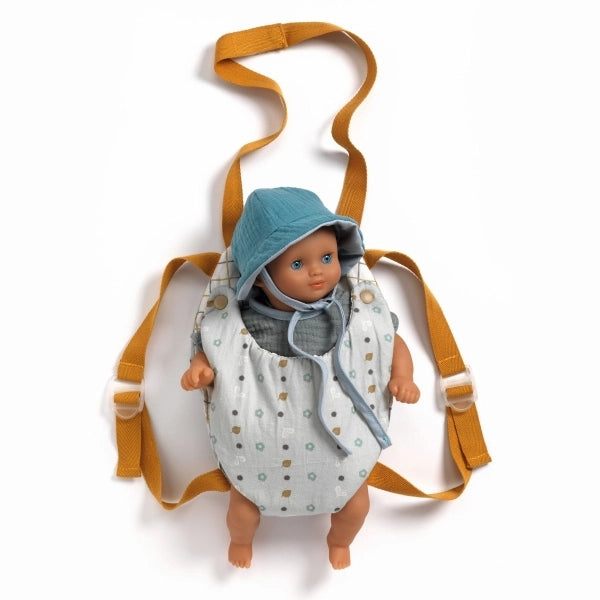 POMEA Puppentrage Blue Gray - Djeco