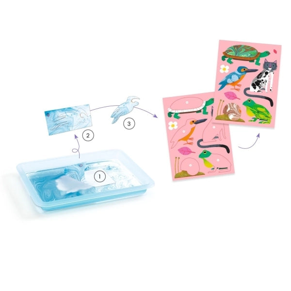 Bastelset Marmorpapier - Djeco