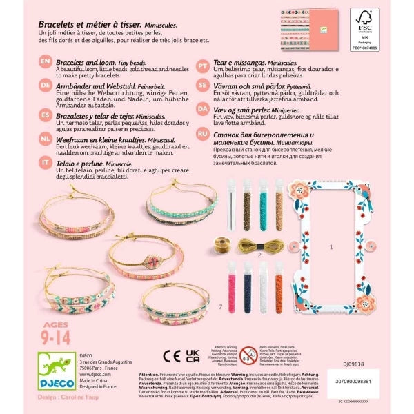 Weben mit Perlen, kleine Perlen - Armbänder - Djeco