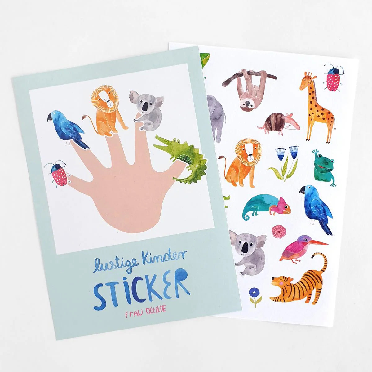 Stickerbogen - Wilde Tiere - Frau Ottilie