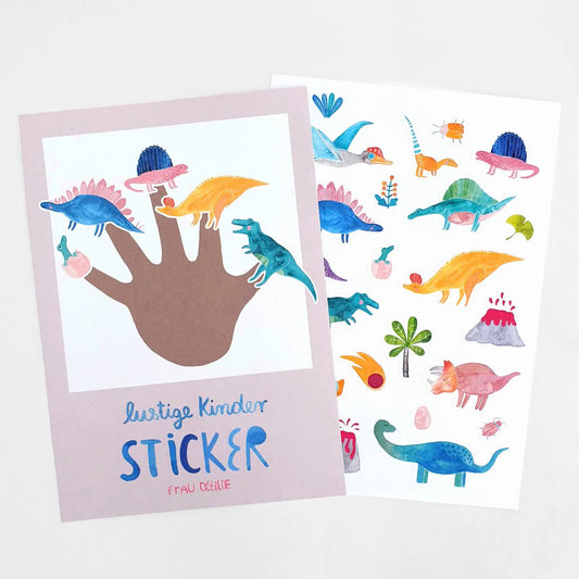 Stickerbogen - Dinos - Frau Ottilie