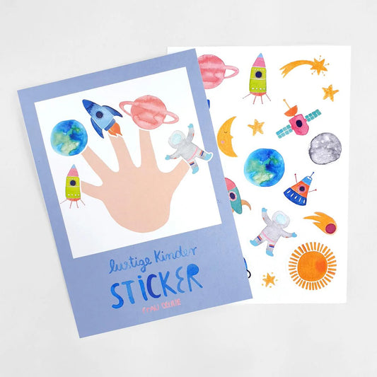 Stickerbogen - Weltraum - Frau Ottilie