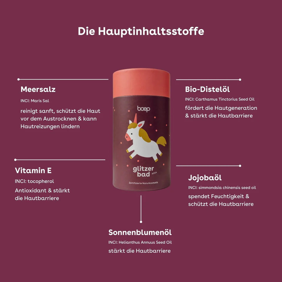 Glitzerbad Pink 80g - boep