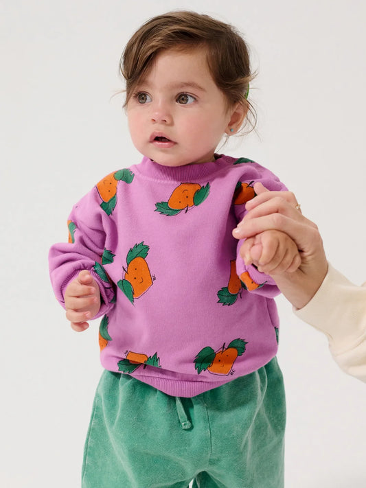 Tangerine all over Sweatshirt - Bobo Choses