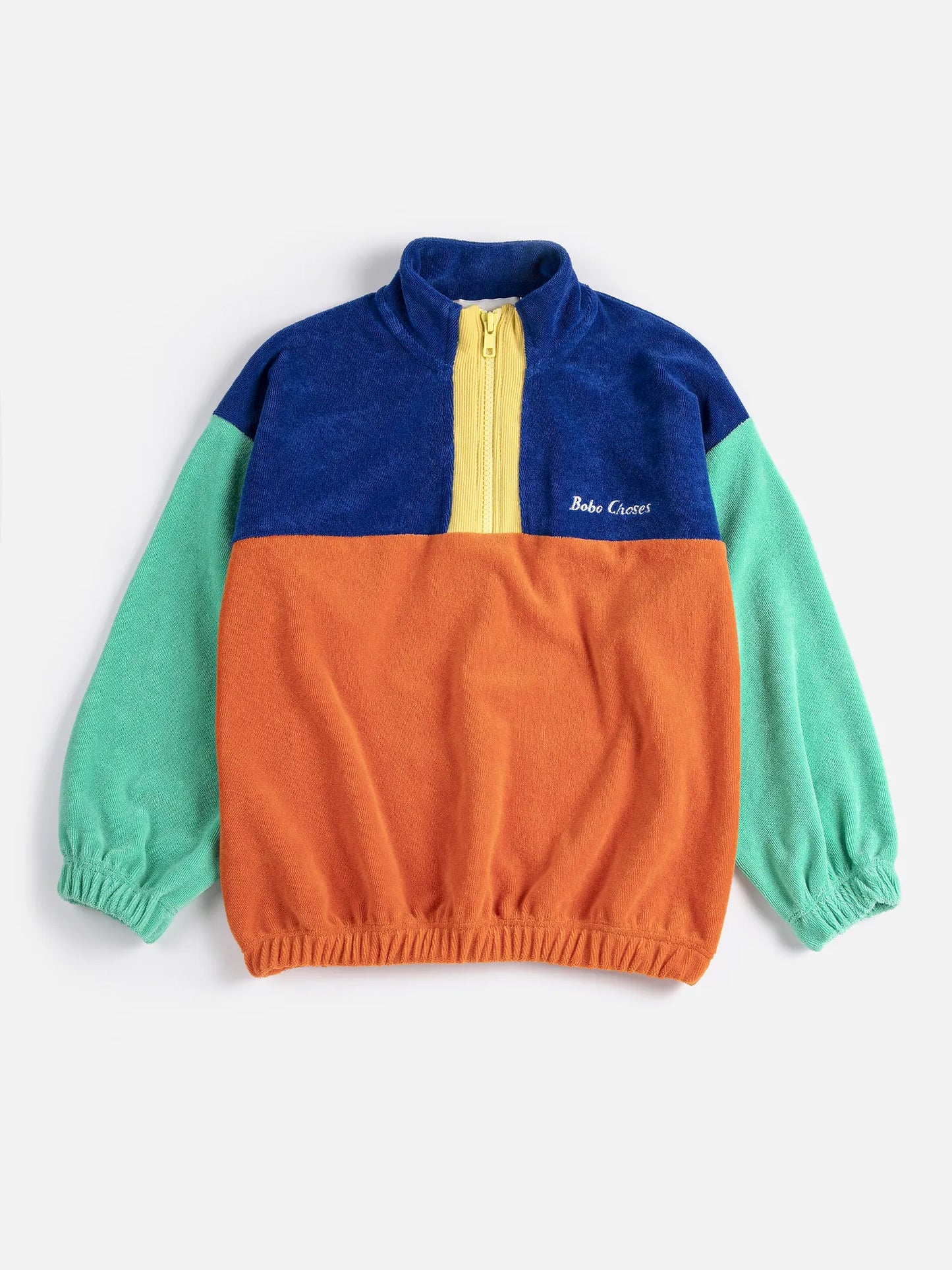 Color Block Zipped Sweatshirt - Bobo Choses