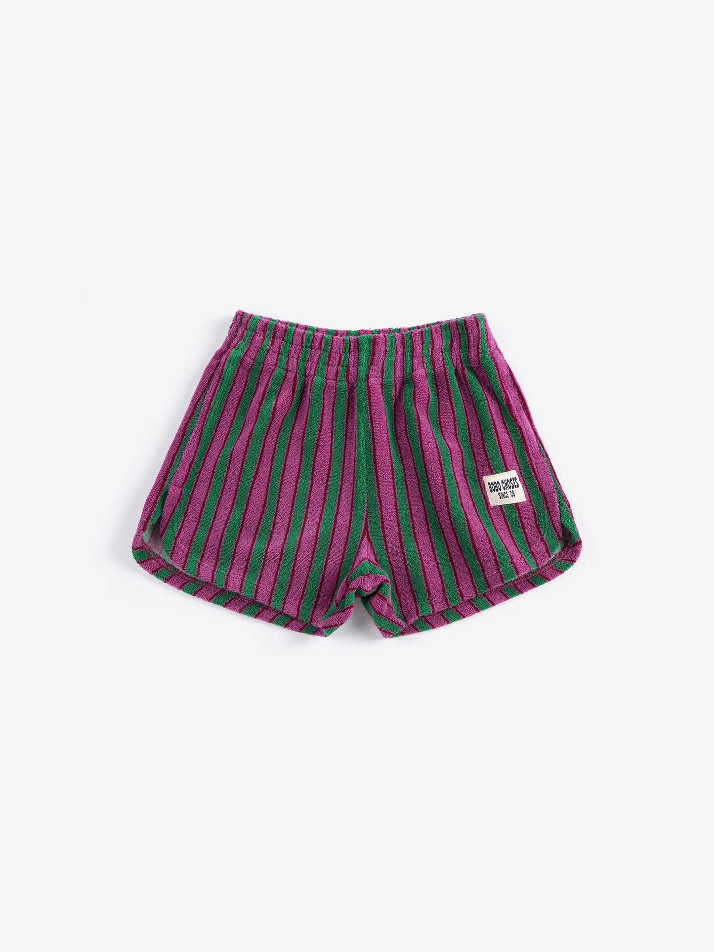 Striped terry cloth Shorts - Bobo Choses
