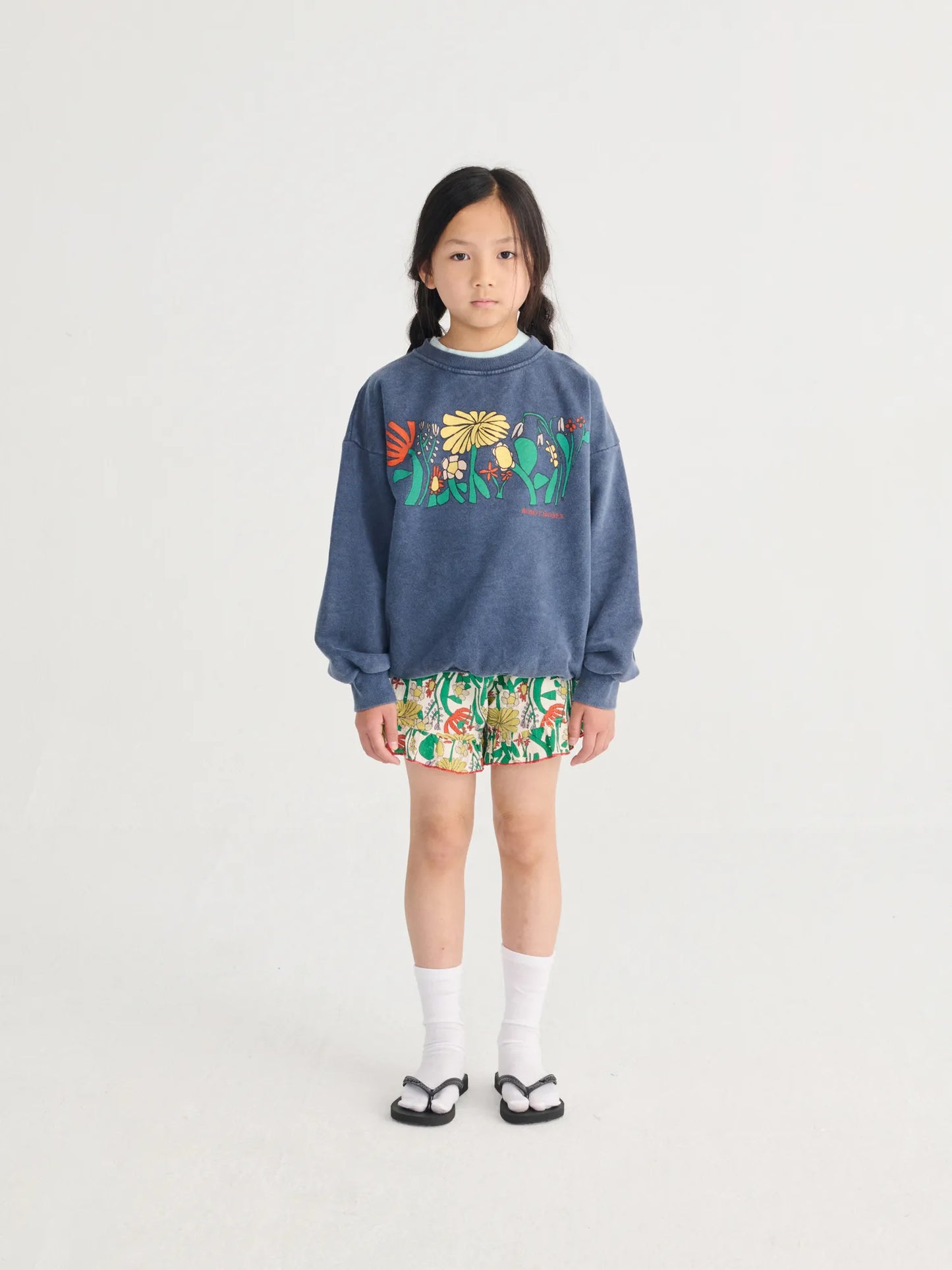 Color herbalist all over woven Shorts - Bobo Choses