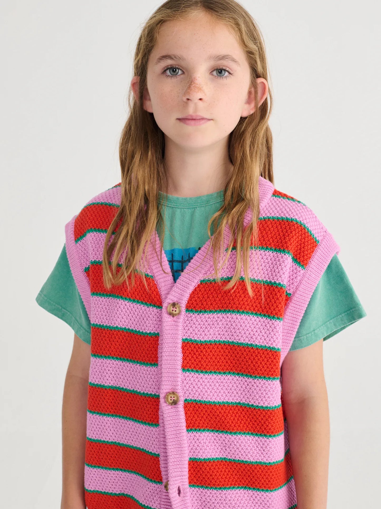 BC Striped Strickweste - Bobo Choses