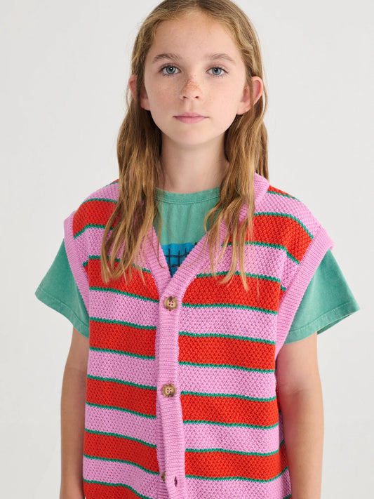BC Striped Strickweste - Bobo Choses
