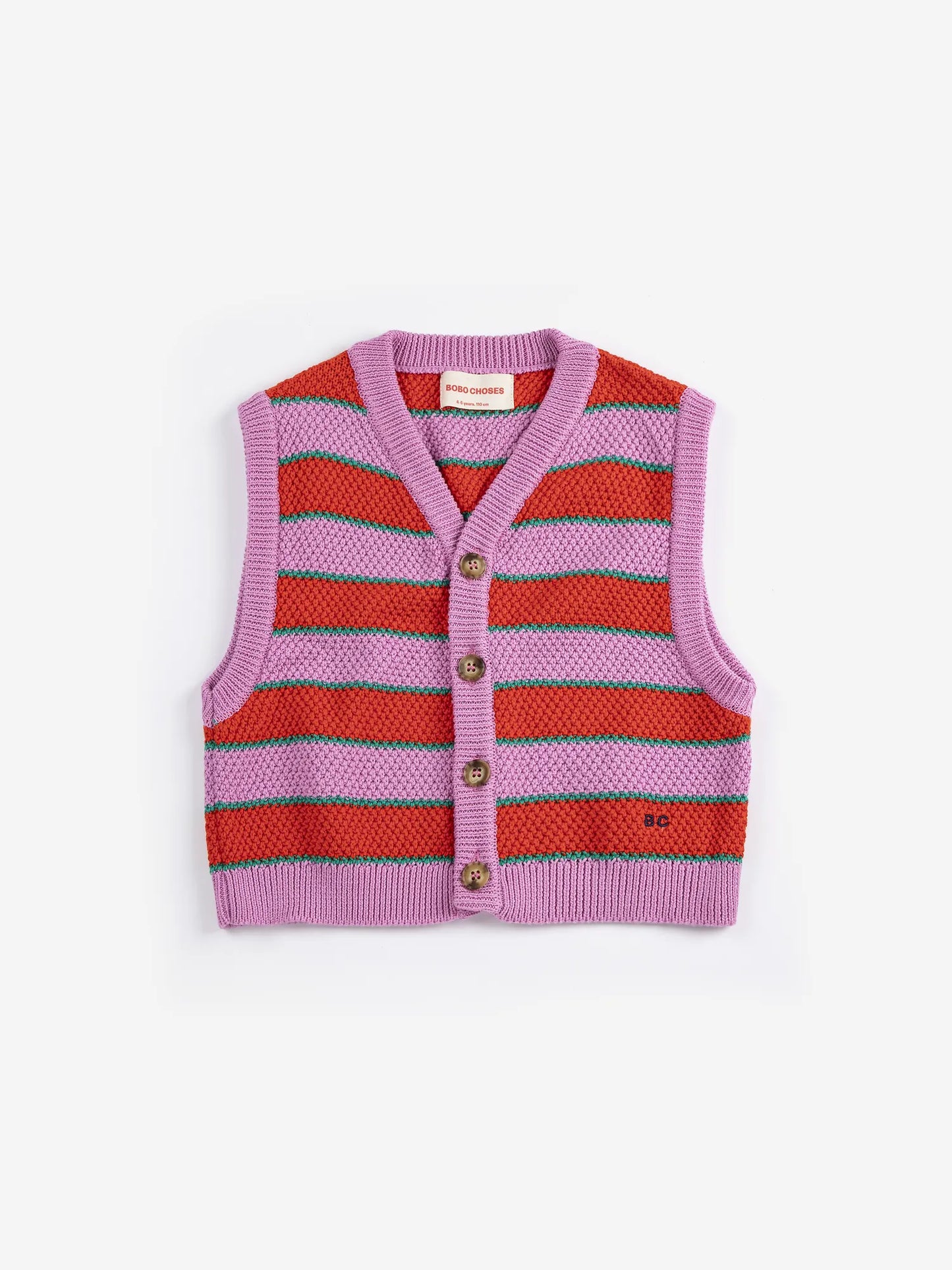 BC Striped Strickweste - Bobo Choses