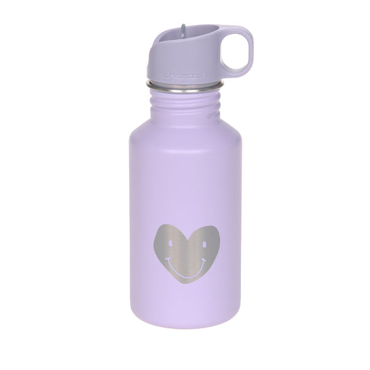 Trinkflasche Little Gang - Herz - Lila- Lässig