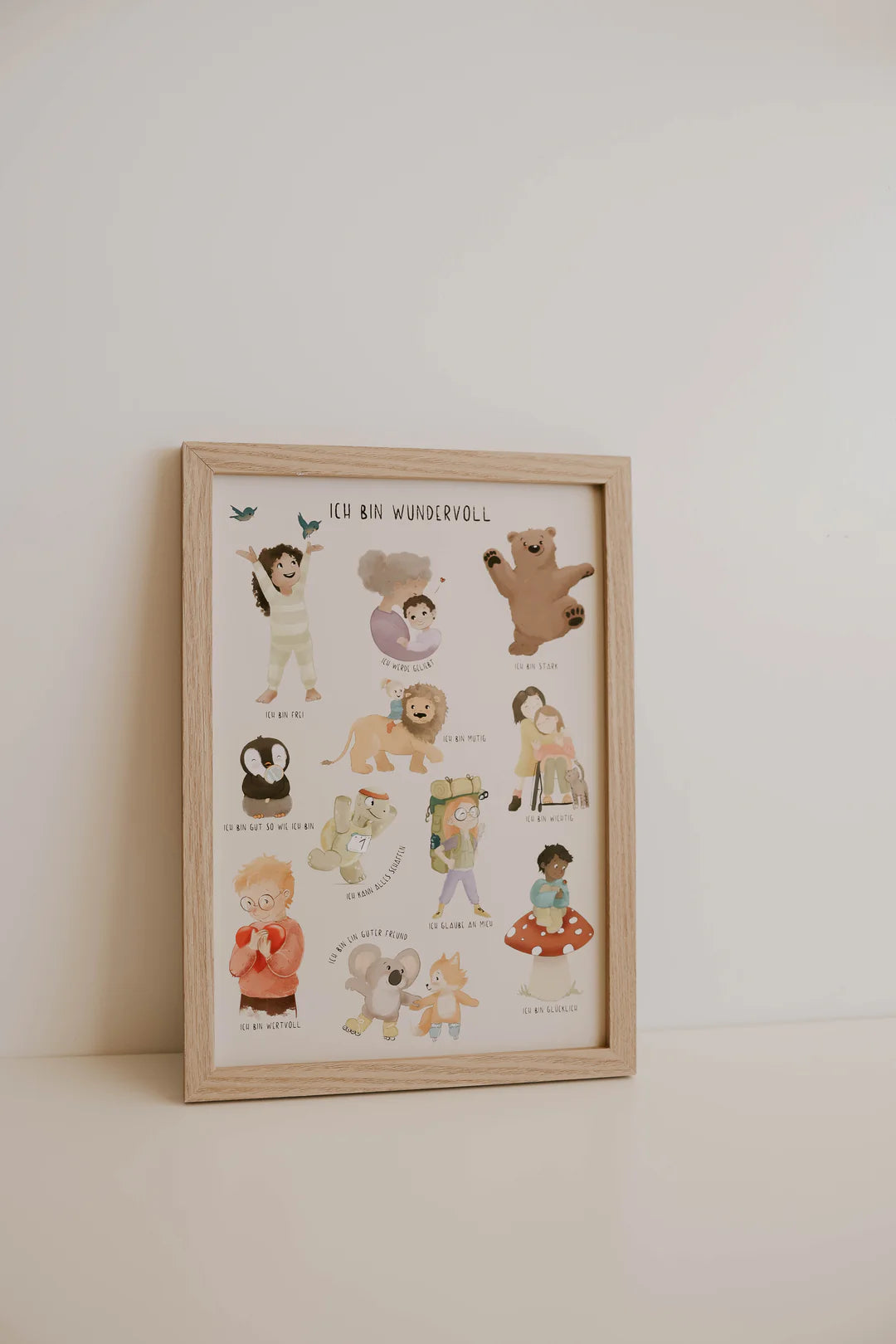 Affirmationsposter ohne Rahmen - Inliebe