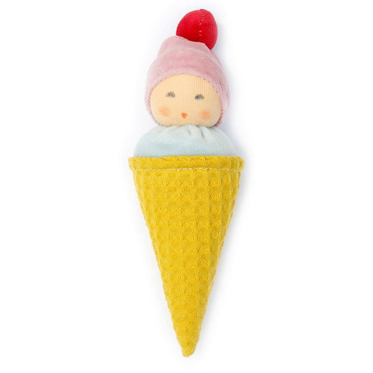 Frottee Rassel Eiswaffel - Nanchen Natur