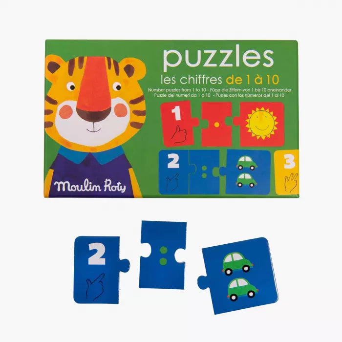 Puzzle die Ziffern von 1- 10 - Moulin Roty