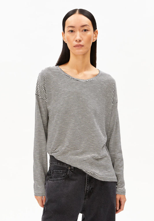 XIANAA GESTREIFTES LANGARMSHIRT 100% BIO-BAUMWOLLE - Armedangels