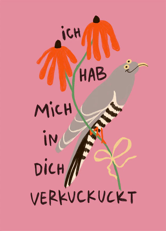 Postkarte "Ich hab mich in dich verkuckuckut" - Slinga