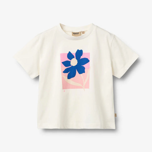 T-Shirt- Mirsa- Blume - 100% Bio Baumwolle - Wheat