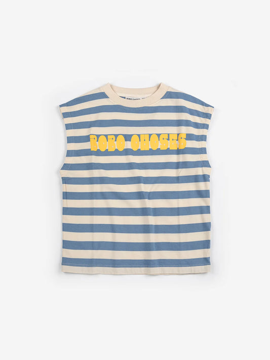 Modern striped sleeveless T-Shirt - Bobo Choses