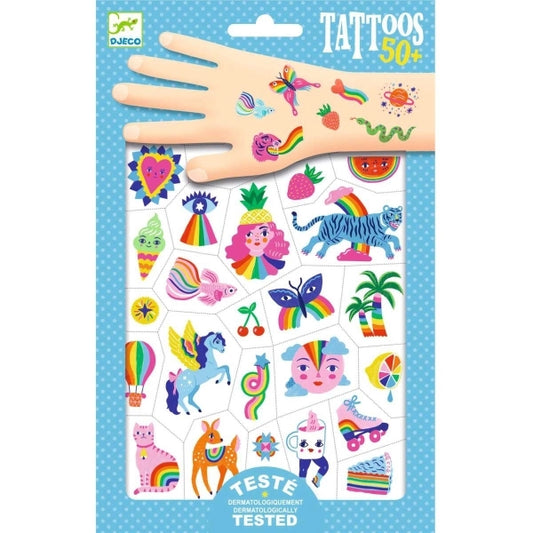 Tattoos Regenbogen - Djeco
