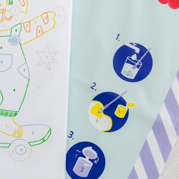 Malen nach Zahlen Set für Kids - Titi Skate - La Petite Epicerie