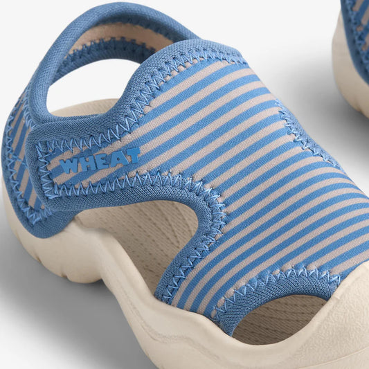 Badeschuhe Bani - blau gestreift - Wheat