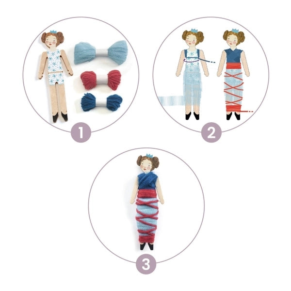 DIY Bastelset 5 Sorgenpüppchen - Djeco