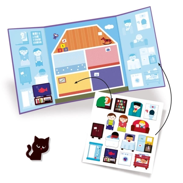 Stickerset Haus - wiederverwendbar - Djeco