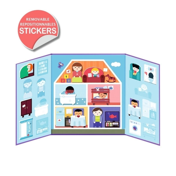 Stickerset Haus - wiederverwendbar - Djeco