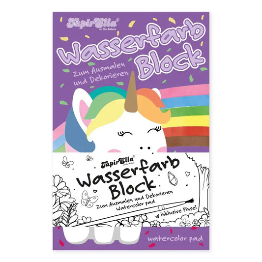 Wasserfarb Malblock - Einhorn - Lutz Mauder