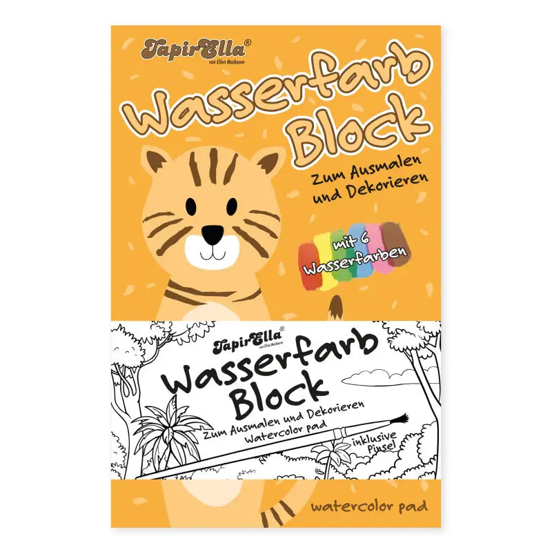 Wasserfarb Malblock - Tiger - Lutz Mauder