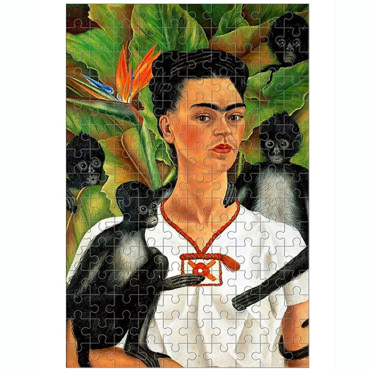 Cube Puzzle -„Selbstporträt mit Affen“ - Frida Kahlo - Londji