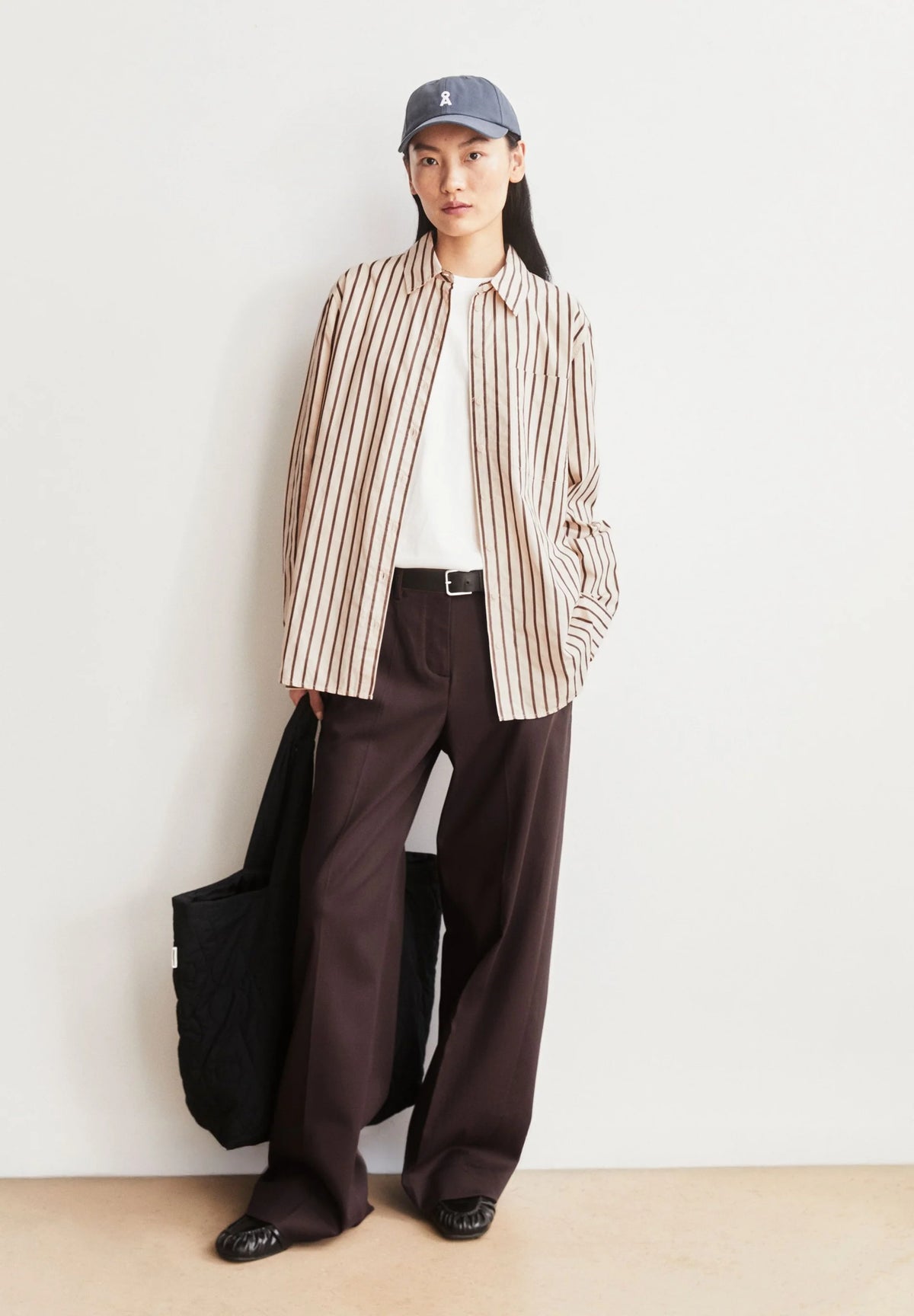 Gestreifte weite Bluse - ARMEDANGELS