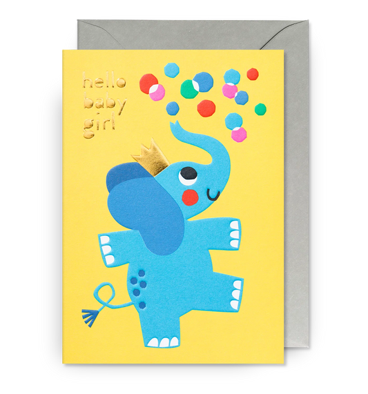 Karte „Hello Baby Girl“ - Lagom Design