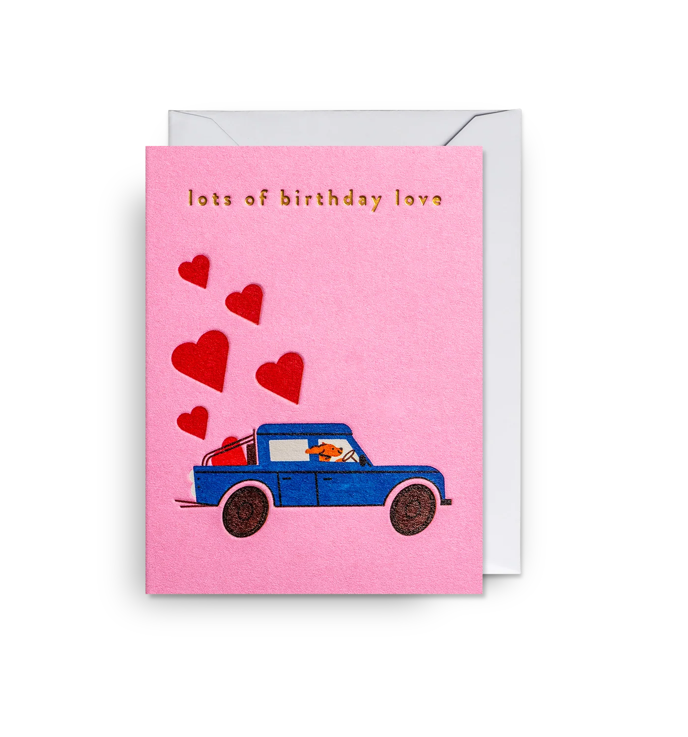 Mini Karte „lots of birthday love“ Fahrrad - Lagom Design