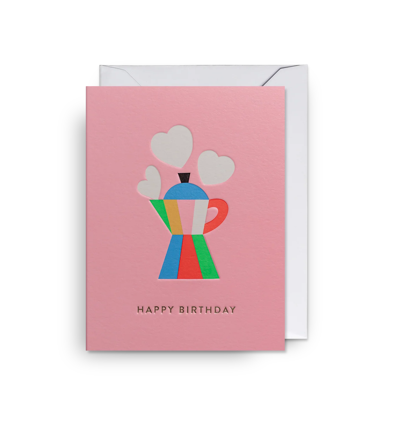 Mini Karte „Happy Birthday“ Espresso - Lagom Design