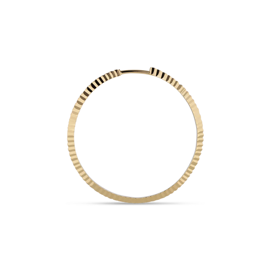 Reflection Midi Hoop gold - einzeln - Jane Kønig