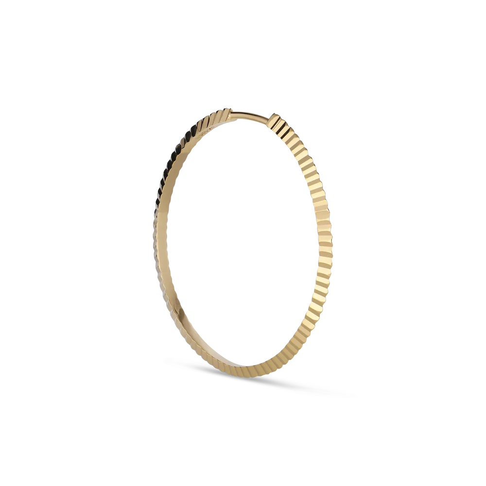 Reflection Midi Hoop gold - einzeln - Jane Kønig