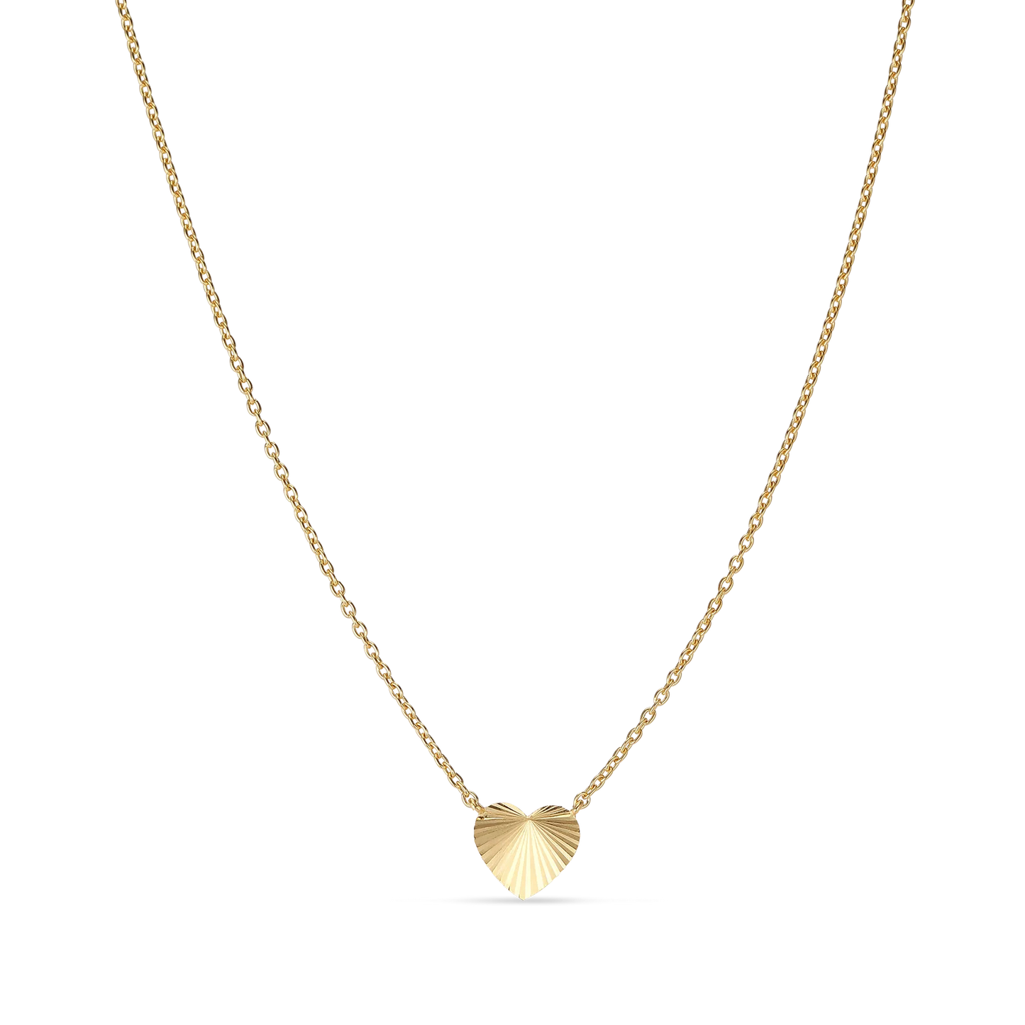 Reflection Heart Kette gold - Jane Kønig